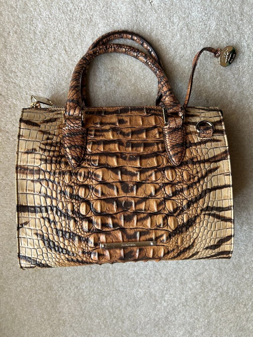 Brahmin Anytime Convertible Satchel - Feline Ombre Melbourne